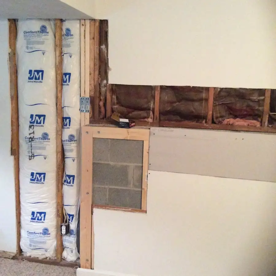 Wall insulation replacement during Structural Drying in Knoxville